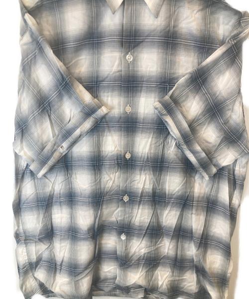 WACKO MARIA（ワコマリア）WACKO MARIA (ワコマリア) 半袖チェックシャツ ライトグレー サイズ:Mの古着・服飾アイテム