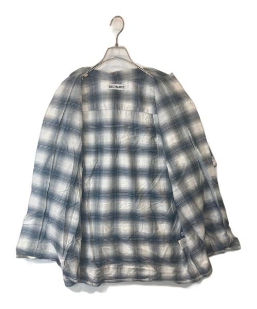 WACKO MARIA（ワコマリア）WACKO MARIA (ワコマリア) 半袖チェックシャツ ライトグレー サイズ:Mの古着・服飾アイテム