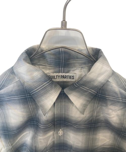 WACKO MARIA（ワコマリア）WACKO MARIA (ワコマリア) 半袖チェックシャツ ライトグレー サイズ:Mの古着・服飾アイテム