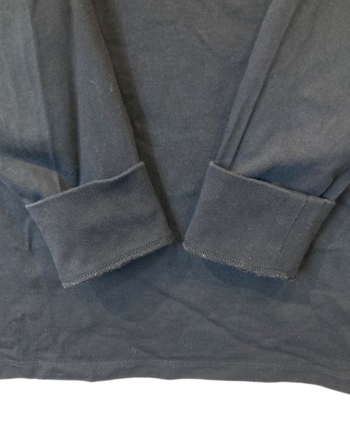 BORDERS at BALCONY（ボーダーズアットバルコニー）BORDERS AT BALCONY (ボーダーズアットバルコニー) ロングスリーブカットソー ブラック サイズ:38の古着・服飾アイテム