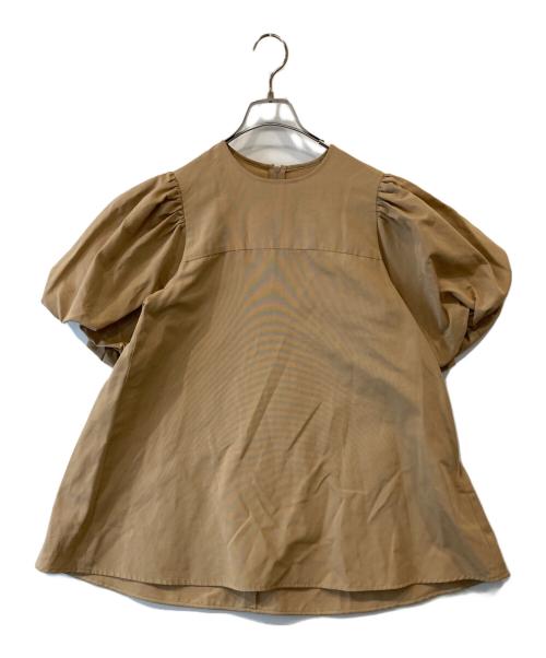#Newans（ハッシュニュアンス）#Newans (ハッシュニュアンス) パフスリーブAラインブラウス　BLNESM0401 ベージュ サイズ:1の古着・服飾アイテム