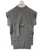 UN3D.アンスリード）の古着「LAYERED KNIT VEST 522252602201」｜グレー