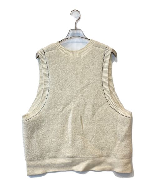 machatt（マチャット）machatt (マチャット) サイドボタンニットベスト アイボリー サイズ:表記なしの古着・服飾アイテム