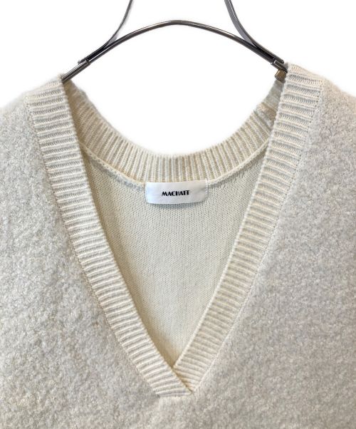 machatt（マチャット）machatt (マチャット) サイドボタンニットベスト アイボリー サイズ:表記なしの古着・服飾アイテム