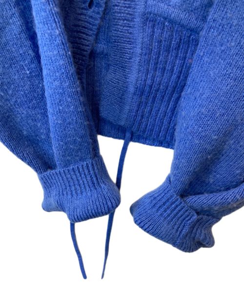 Ameri（アメリ）AMERI (アメリ) TURN OVER KNIT CARDIGAN 01320120890 カーディガン ブルー サイズ:FREEの古着・服飾アイテム
