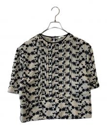 CLANE（クラネ）の古着「エンブロイダリーフラワートップス 19122-4171」｜ベージュ