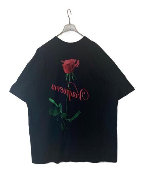 VAQUERA（ヴァケラ）VAQUERA (ヴァケラ) ローズプリントオーバーサイズTシャツ ブラック サイズ:OSの古着・服飾アイテム