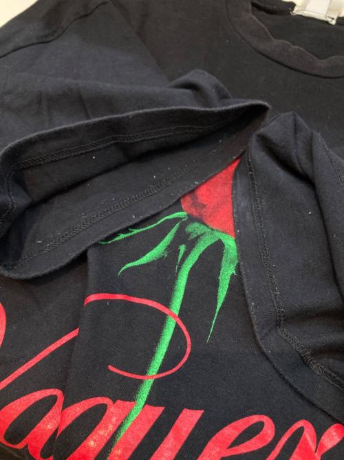 VAQUERA（ヴァケラ）VAQUERA (ヴァケラ) ローズプリントオーバーサイズTシャツ ブラック サイズ:OSの古着・服飾アイテム