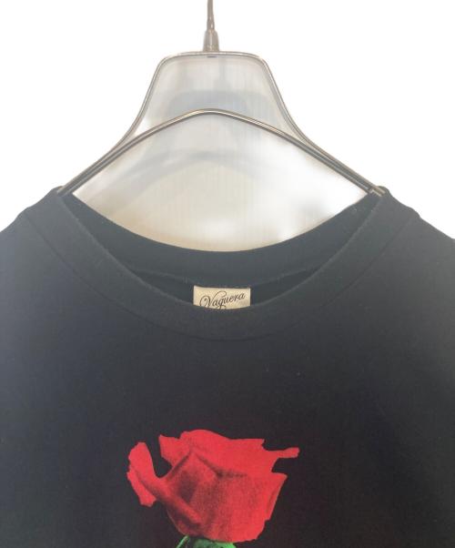 VAQUERA（ヴァケラ）VAQUERA (ヴァケラ) ローズプリントオーバーサイズTシャツ ブラック サイズ:OSの古着・服飾アイテム