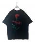 VAQUERA (ヴァケラ) ローズプリントオーバーサイズTシャツ ブラック サイズ:OS：6000円