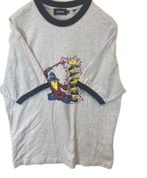 X-LARGE（エクストララージ）X-LARGE (エクストララージ) WAVE THE MAGIC WAND RINGER S/S TEE　101232011007 グレー サイズ:XLの古着・服飾アイテム