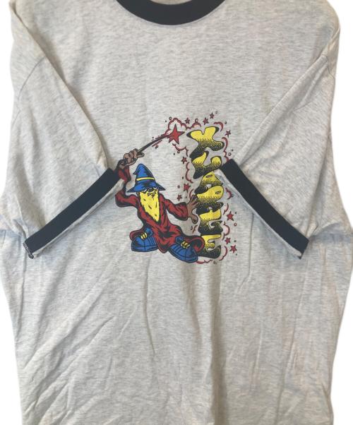 X-LARGE（エクストララージ）X-LARGE (エクストララージ) WAVE THE MAGIC WAND RINGER S/S TEE　101232011007 グレー サイズ:XLの古着・服飾アイテム