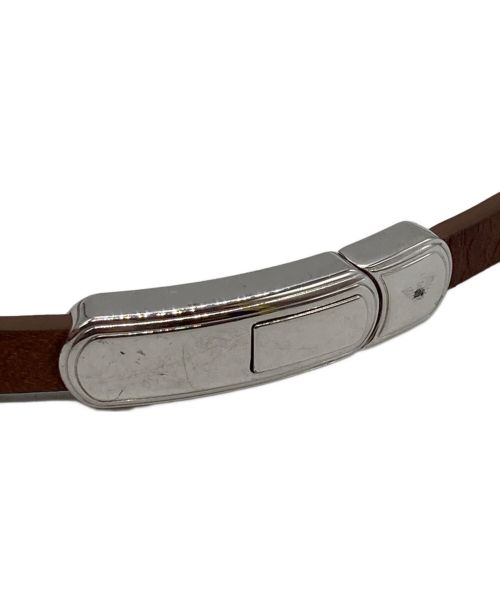 EMPORIO ARMANI（エンポリオアルマーニ）EMPORIO ARMANI (エンポリオアルマーニ) ブレスレット ブラウンの古着・服飾アイテム