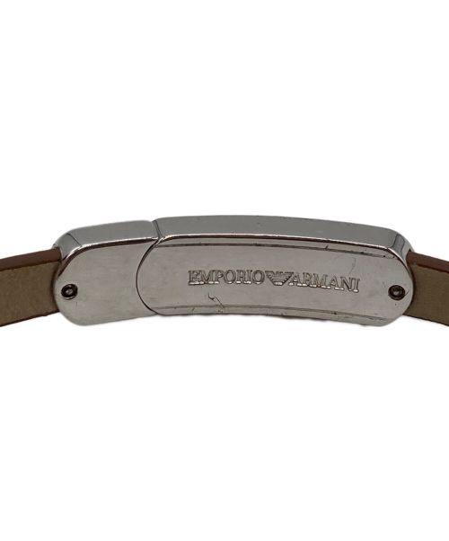 EMPORIO ARMANI（エンポリオアルマーニ）EMPORIO ARMANI (エンポリオアルマーニ) ブレスレット ブラウンの古着・服飾アイテム