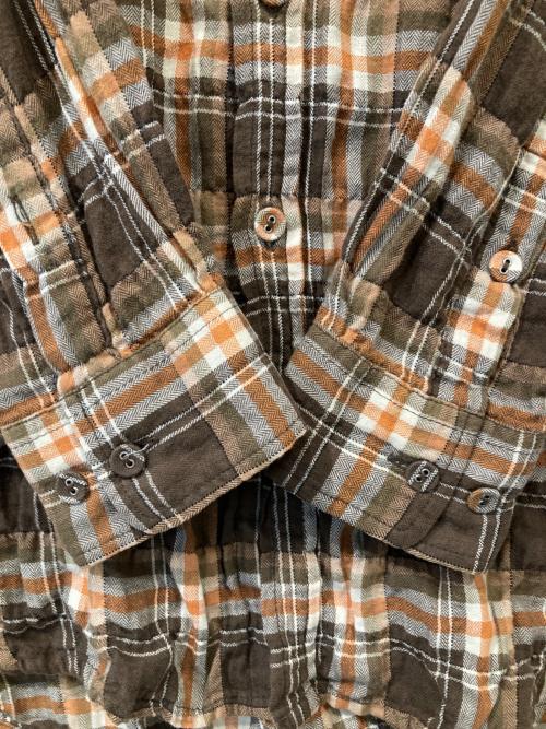 SASQUATCHfabrix.（サスクワッチファブリックス）SASQUATCHfabrix. (サスクワッチファブリックス) チェックシャツ ブラウン サイズ:Sの古着・服飾アイテム