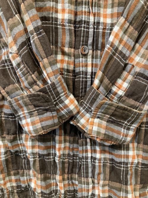SASQUATCHfabrix.（サスクワッチファブリックス）SASQUATCHfabrix. (サスクワッチファブリックス) チェックシャツ ブラウン サイズ:Sの古着・服飾アイテム