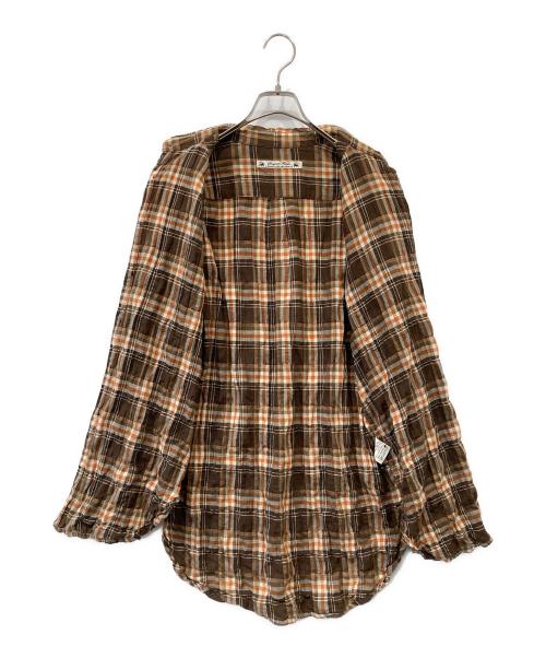 SASQUATCHfabrix.（サスクワッチファブリックス）SASQUATCHfabrix. (サスクワッチファブリックス) チェックシャツ ブラウン サイズ:Sの古着・服飾アイテム