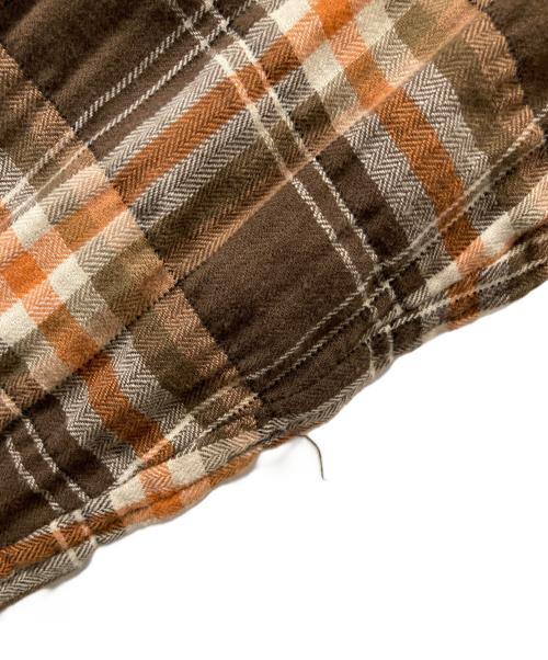 SASQUATCHfabrix.（サスクワッチファブリックス）SASQUATCHfabrix. (サスクワッチファブリックス) チェックシャツ ブラウン サイズ:Sの古着・服飾アイテム