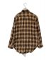SASQUATCHfabrix. (サスクワッチファブリックス) チェックシャツ ブラウン サイズ:S：3000円