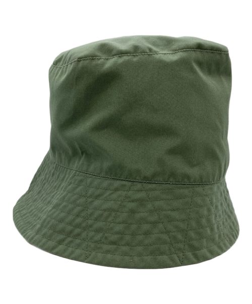 Engineered Garments（エンジニアドガーメンツ）Engineered Garments (エンジニアド ガーメンツ) Bucket Hat コーティングリネンハット グリーン サイズ:Mの古着・服飾アイテム