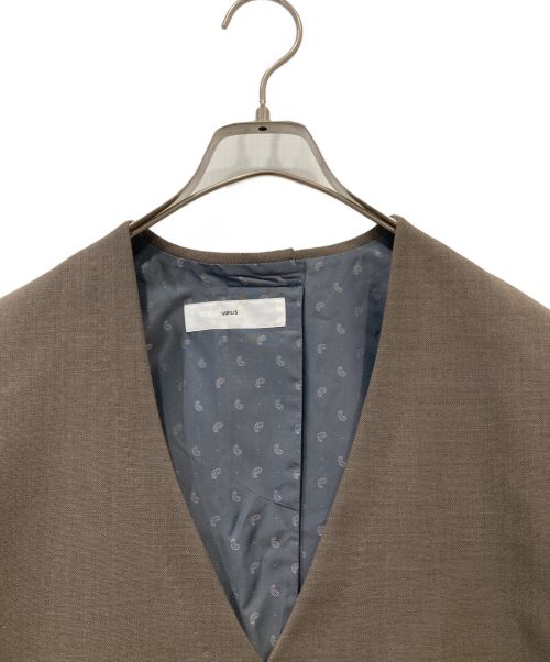 TOGA VIRILIS（トーガ ビリリース）TOGA VIRILIS (トーガ ビリリース) ジレ ブラウン サイズ:44の古着・服飾アイテム