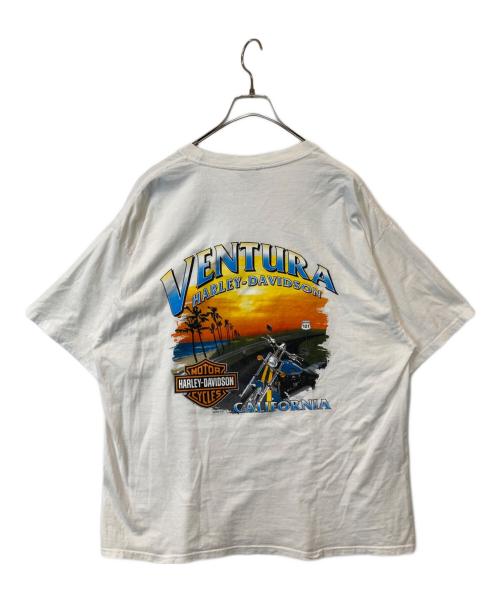 HARLEY-DAVIDSON（ハーレーダビッドソン）HARLEY-DAVIDSON (ハーレーダビッドソン) プリントTシャツ ホワイト サイズ:XLの古着・服飾アイテム