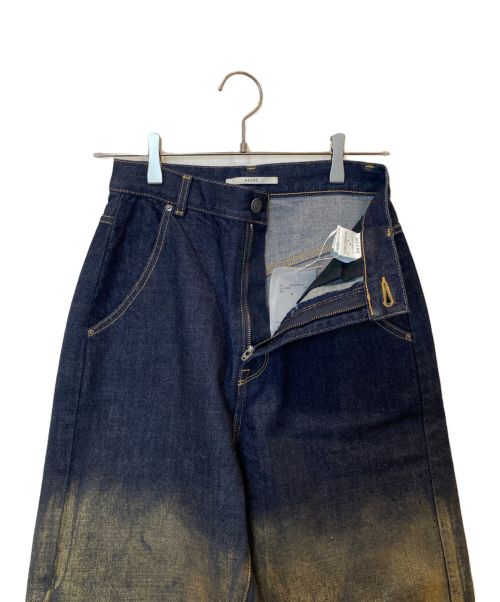 MECRE（メクル）MECRE (メクル) ロールアップコーティングデニム インディゴ サイズ:M 未使用品の古着・服飾アイテム