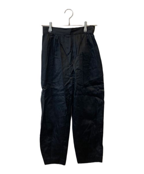 MIHOKO SAITO（ミホコ サイトウ）MIHOKO SAITO (ミホコ サイトウ) タックギャザーパンツ MH-T1533 ブラック サイズ:36の古着・服飾アイテム
