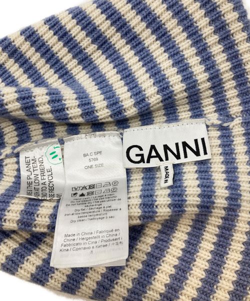 GANNI（ガニー）GANNI (ガニー) ニット帽 ネイビー サイズ:1の古着・服飾アイテム