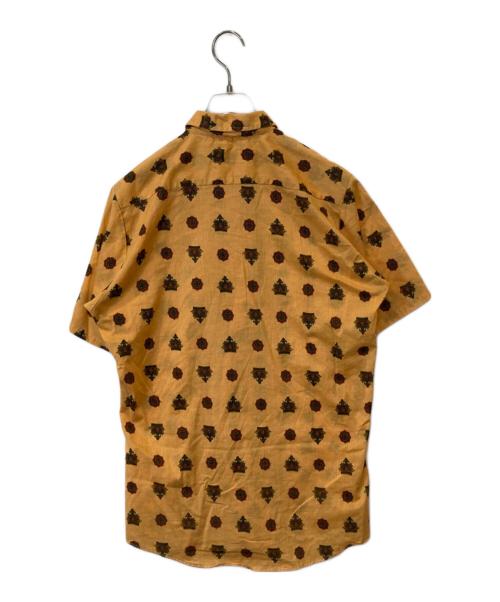 SLIM&TRIM（スリム＆トリム）SLIM&TRIM (スリム＆トリム) 【古着】総柄シャツ オレンジ サイズ:Mの古着・服飾アイテム