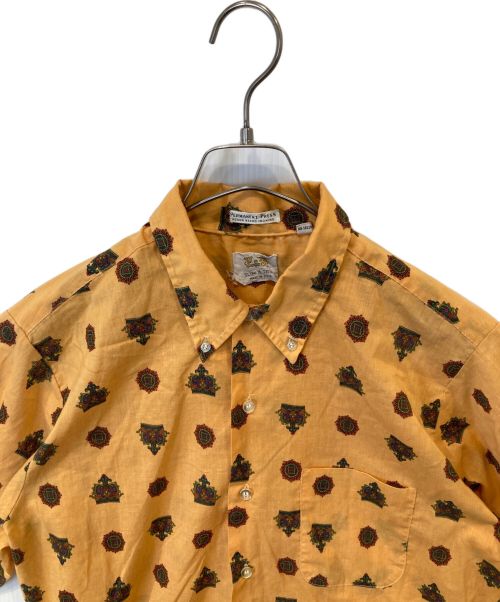 SLIM&TRIM（スリム＆トリム）SLIM&TRIM (スリム＆トリム) 【古着】総柄シャツ オレンジ サイズ:Mの古着・服飾アイテム