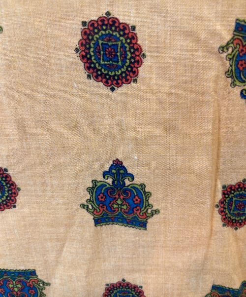 SLIM&TRIM（スリム＆トリム）SLIM&TRIM (スリム＆トリム) 【古着】総柄シャツ オレンジ サイズ:Mの古着・服飾アイテム