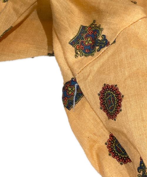 SLIM&TRIM（スリム＆トリム）SLIM&TRIM (スリム＆トリム) 【古着】総柄シャツ オレンジ サイズ:Mの古着・服飾アイテム