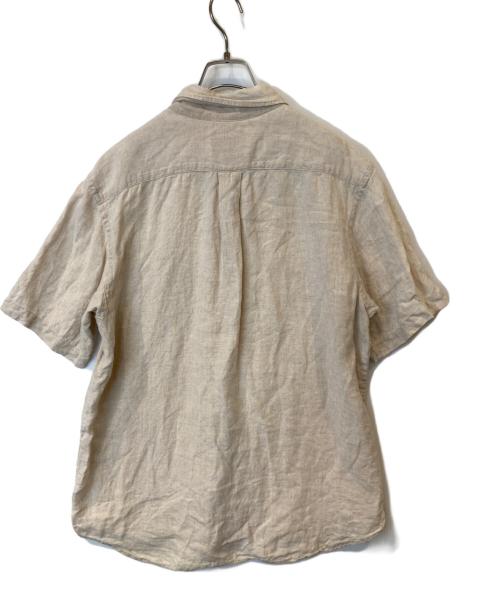Eddie Bauer（エディーバウアー）Eddie Bauer (エディーバウアー) 半袖リネンシャツ ベージュ サイズ:Mの古着・服飾アイテム