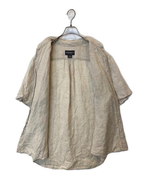 Eddie Bauer（エディーバウアー）Eddie Bauer (エディーバウアー) 半袖リネンシャツ ベージュ サイズ:Mの古着・服飾アイテム