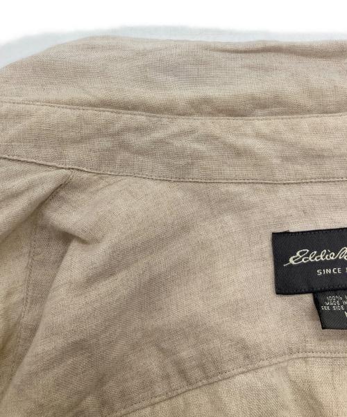 Eddie Bauer（エディーバウアー）Eddie Bauer (エディーバウアー) 半袖リネンシャツ ベージュ サイズ:Mの古着・服飾アイテム