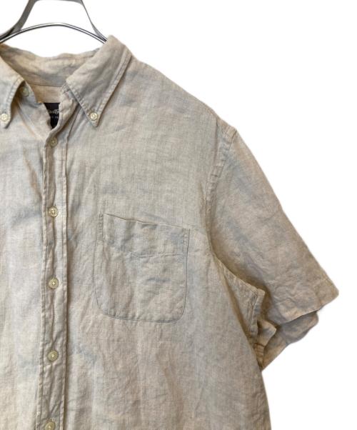 Eddie Bauer（エディーバウアー）Eddie Bauer (エディーバウアー) 半袖リネンシャツ ベージュ サイズ:Mの古着・服飾アイテム