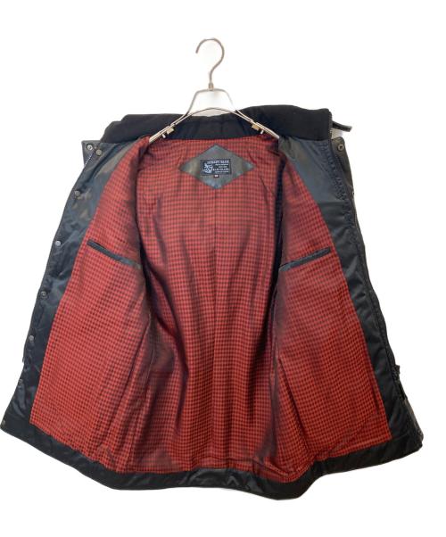 R.J.B（アールジェイビー）R.J.B (アールジェイビー) レザーフーデットキルティングジャケット ブラック サイズ:36の古着・服飾アイテム