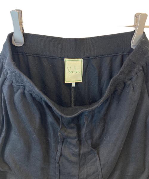 Sybilla（シビラ）Sybilla (シビラ) シルクジャージーリラックスパンツ ブラック サイズ:Mの古着・服飾アイテム