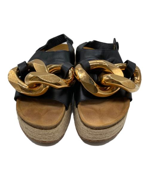 J.W.ANDERSON（ジェイダブリューアンダーソン）J.W.ANDERSON (ジェイダブリューアンダーソン) Chain プラットフォーム サンダル ベージュ サイズ:不明の古着・服飾アイテム