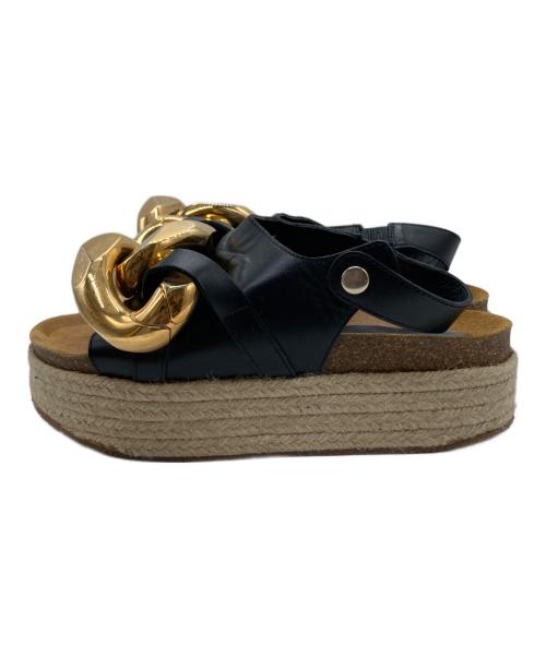 J.W.ANDERSON（ジェイダブリューアンダーソン）J.W.ANDERSON (ジェイダブリューアンダーソン) Chain プラットフォーム サンダル ベージュ サイズ:不明の古着・服飾アイテム