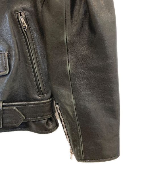 beautiful people（ビューティフルピープル）beautiful people (ビューティフルピープル) 別注 シープレザーダブルライダースジャケット ブラック サイズ:140の古着・服飾アイテム