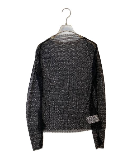 Chika Kisada（チカ キサダ）Chika Kisada (チカ キサダ) メッシュカットソー CB-23043B ブラック サイズ:1の古着・服飾アイテム