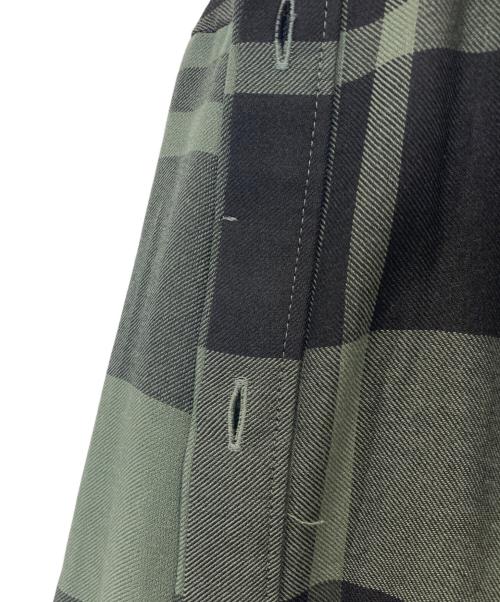 UNITED ARROWS TOKYO（ユナイテッドアローズトウキョウ）UNITED ARROWS TOKYO (ユナイテッドアローズトウキョウ) UWSC チェック シャツ ロングワンピース グリーン サイズ:36の古着・服飾アイテム