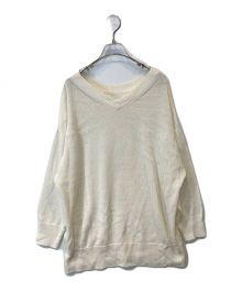 Spick and Span（スピック＆スパン）の古着「テープヤーンワイドプルオーバー 23080200617010」｜アイボリー