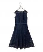 ANAYIアナイ）の古着「リトルフラワーチュールフレア ワンピース 10241714030」｜ブラック