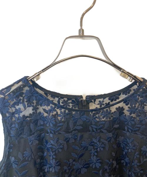 ANAYI（アナイ）ANAYI (アナイ) リトルフラワーチュールフレア ワンピース 10241714030 ブラック サイズ:38の古着・服飾アイテム