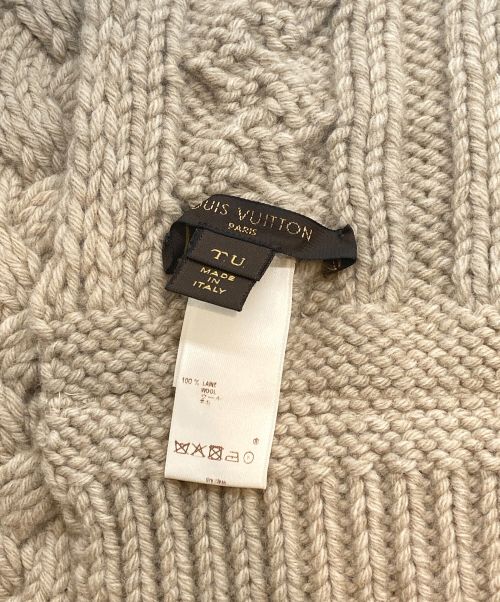 LOUIS VUITTON（ルイ ヴィトン）LOUIS VUITTON (ルイ ヴィトン) マフラー・ニット帽セット RW092W WPKA02MSA ベージュ サイズ:TUの古着・服飾アイテム