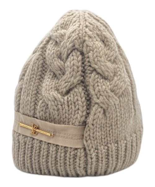 LOUIS VUITTON（ルイ ヴィトン）LOUIS VUITTON (ルイ ヴィトン) マフラー・ニット帽セット RW092W WPKA02MSA ベージュ サイズ:TUの古着・服飾アイテム