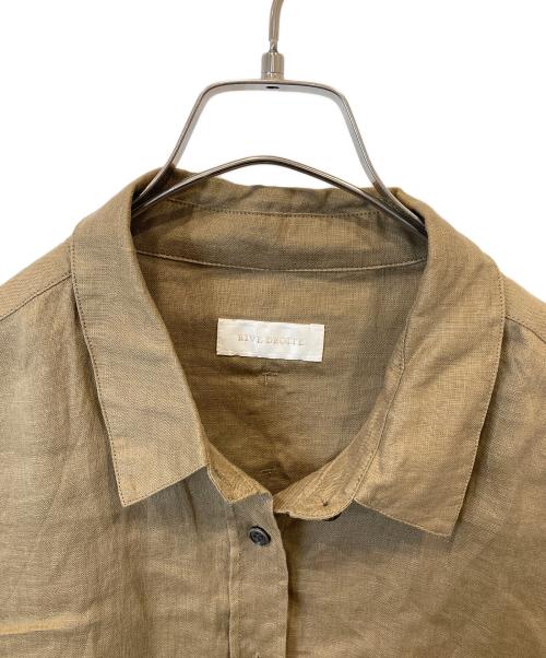 RIVE DROITE（リヴドロワ）RIVE DROITE (リヴドロワ) リネンワイドシャツ RDZ1041204A0003 ブラウン サイズ:FREEの古着・服飾アイテム
